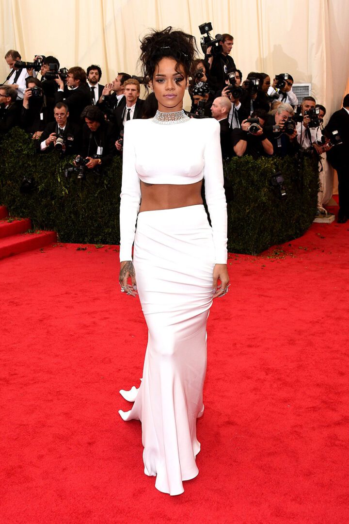 Best Met Gala 2014 Looks I Rihanna Stella McCartney top and skirt #fashionstyle 