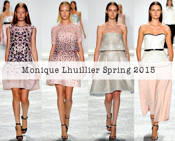 Monique Lhuilier Spring 2015 Collection at New York Fashion Week