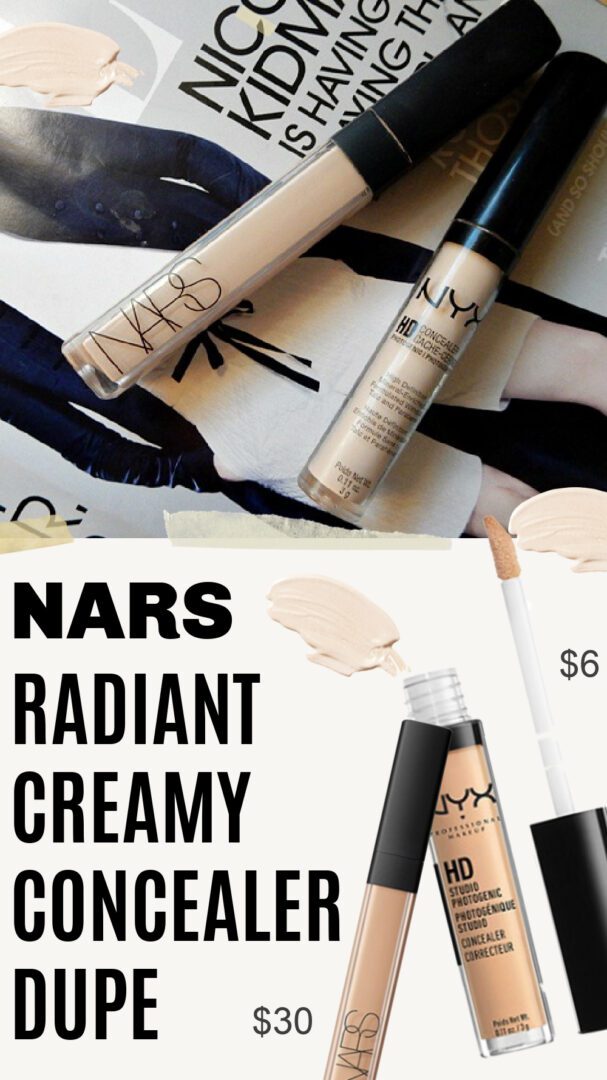 NARS Radiant Creamy Concealer Dupe by NYX at the drugstore I Dreaminlace.com #beautyblog #makeupaddict