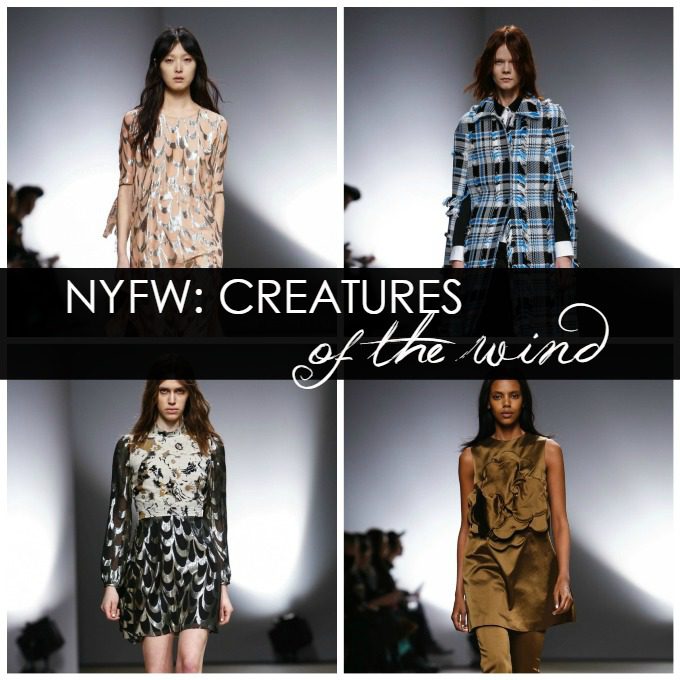 Creatures of the Wind Fall/Winter 2015 RTW Runway at NYFW
