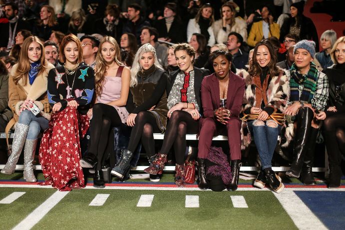 Front row of Tommy Hilfiger Fall 2015