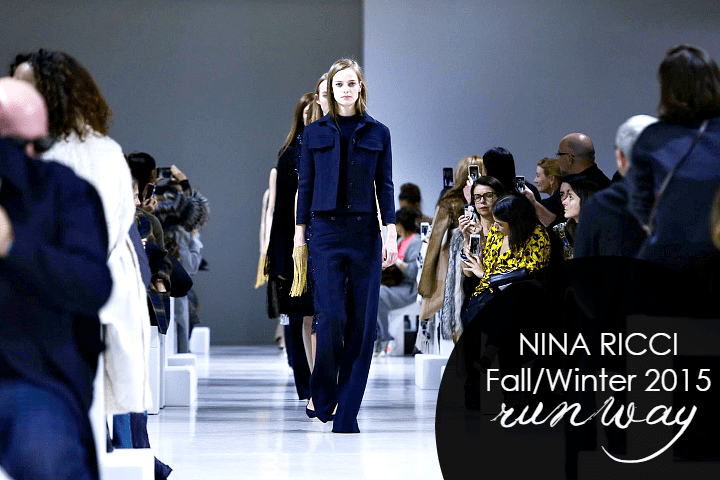 Nina Ricci Fall 2015 RTW at Paris Fashion Week