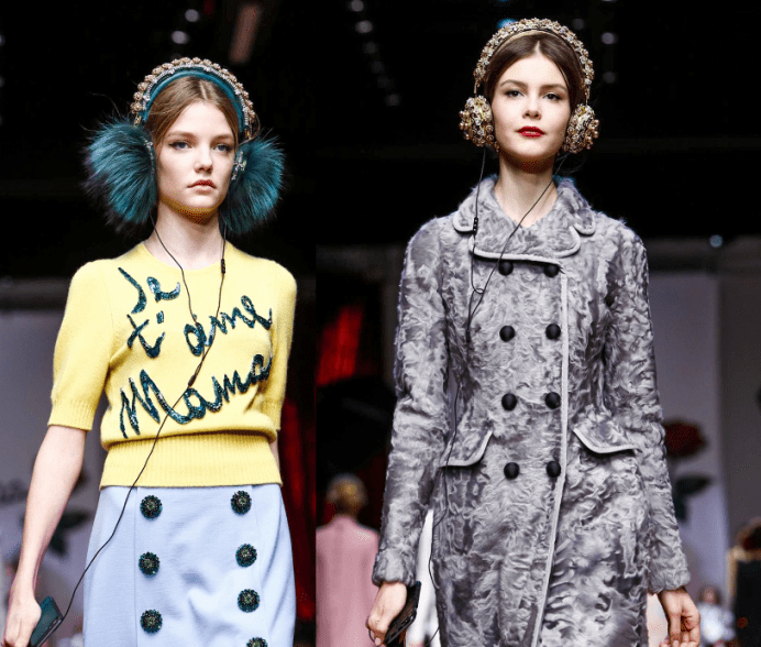 Dolce and Gabbana headphones for Fall 2015 - Milan Fashion Week