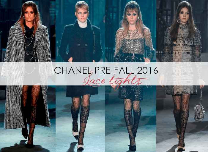 Fashion: Chanel Pre-Fall 2016 Lace Inspired Tights • DreaminLace