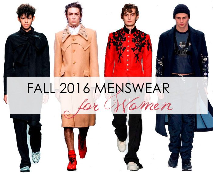 15 Menswear Fall 2016 Looks for Women - www.dreaminlace.com