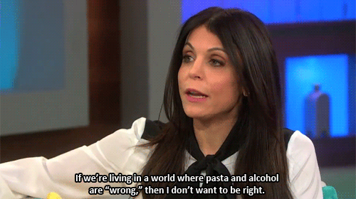 Bethenny - Bread, Pasta and Alcohol Approved #vegan