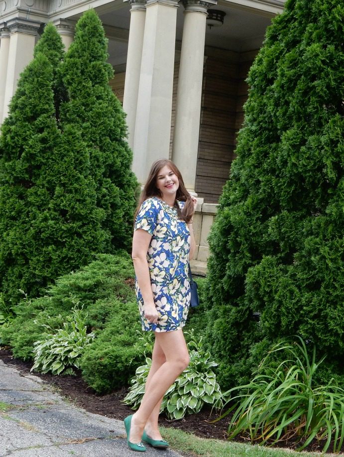 Summer Style J.Crew Factory Floral Dress and Cole Haan handbag - Dream in Lace