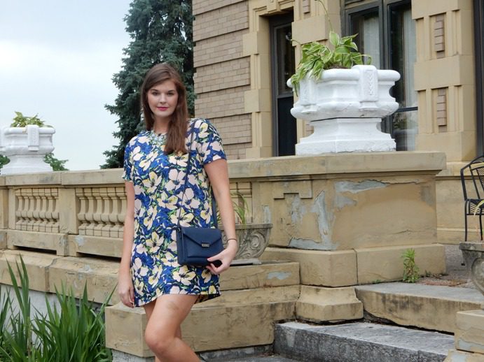 Summer Style: J.Crew Factory Floral Dress and Cole Haan handbag - Dream in Lace