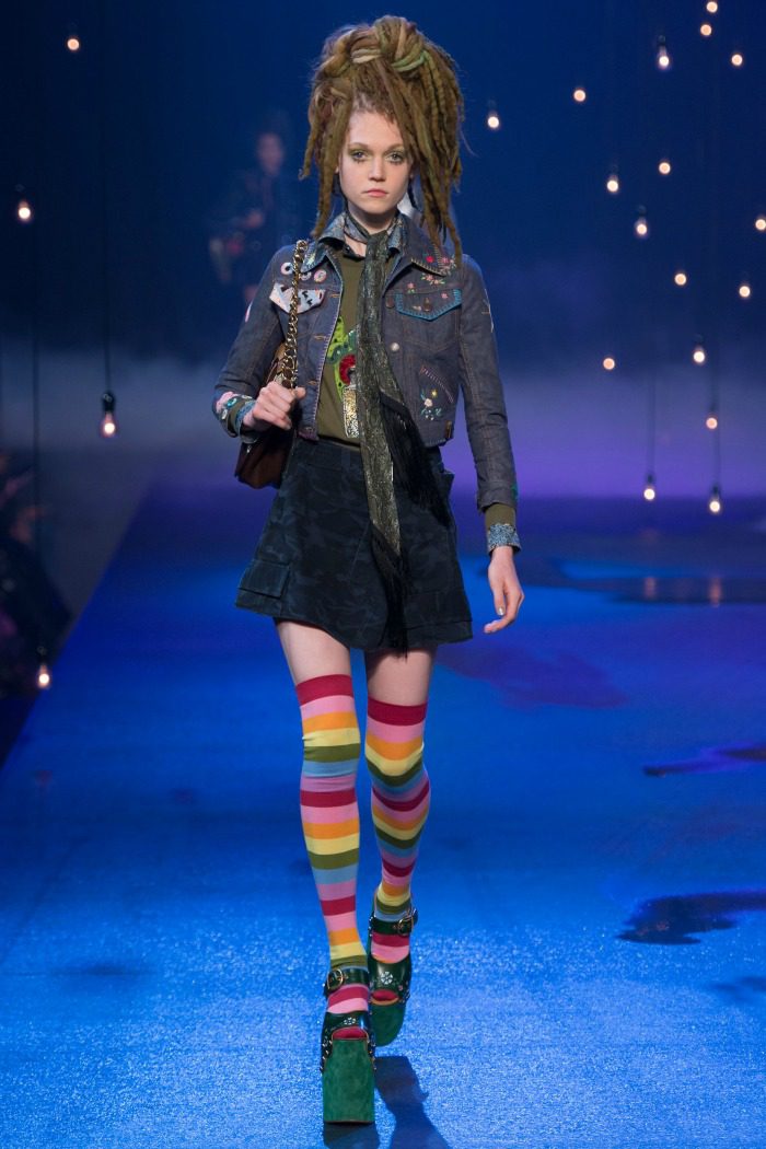 Marc Jacobs Thigh-High Socks Rainbow in SS17 Collection - Dream in Lace
