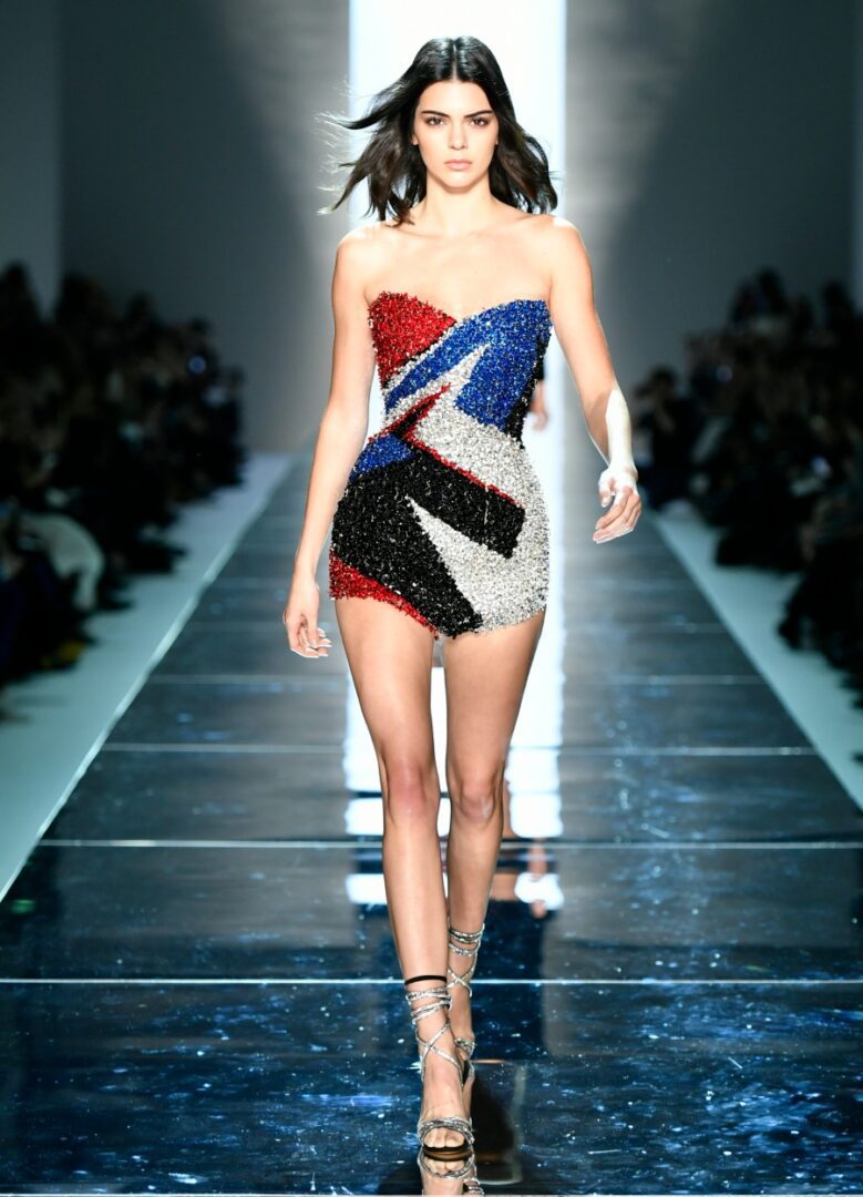 Kendall Jenner walks Alexandre Vauthier couture runway