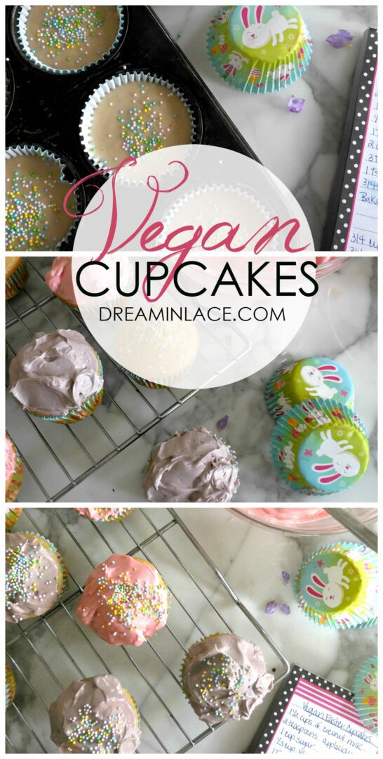 Super easy and delicious vegan cupcakes for Easter!