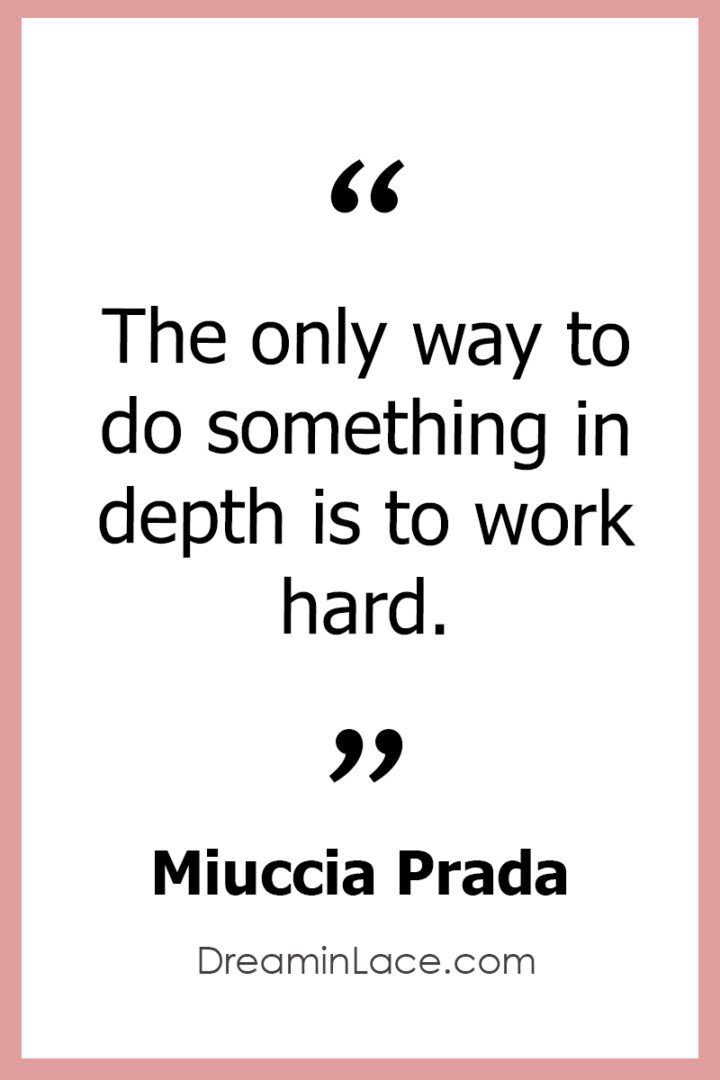Inspiring Women's Day Quote by Prada #WomensDay #Prada #Quotes