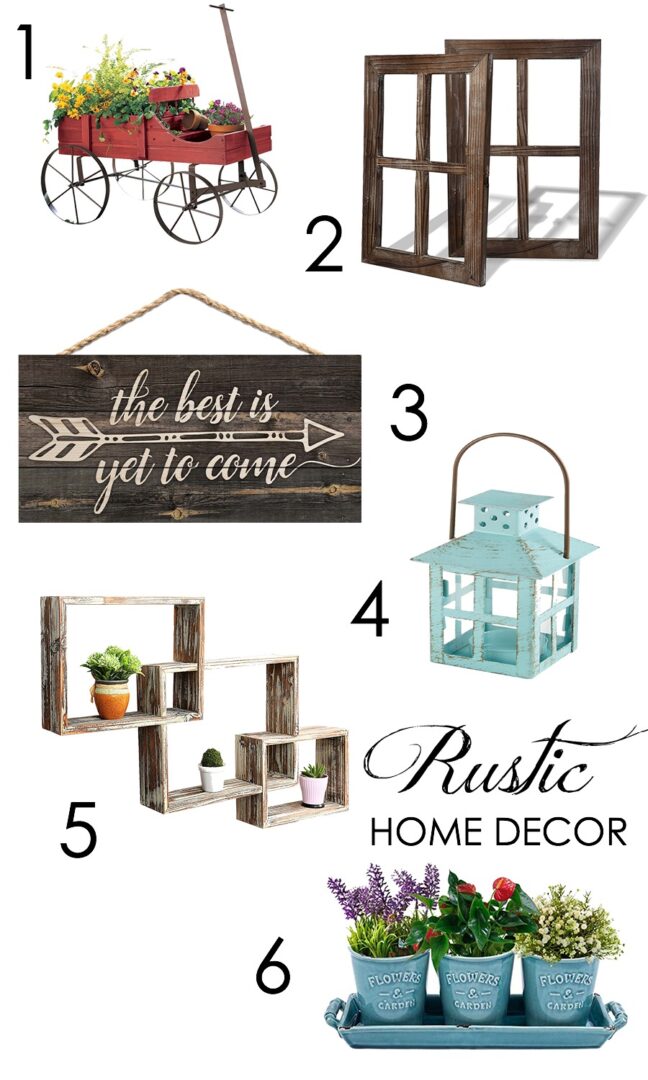 Rustic Home Decor Picks from Amazon I DreaminLace.com #HomeDecor #Rustic #AffordableHomeDecor #BudgetDecor