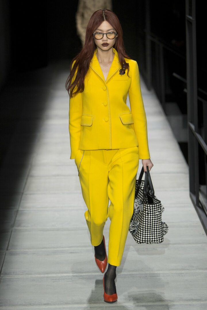 Yellow Fall Fashion Trend on the Bottega Veneta Runway at New York Fashion Week #FallFashion #FallTrends #Runway #FashionWeek #NYFW #FallStyle #FallTrends