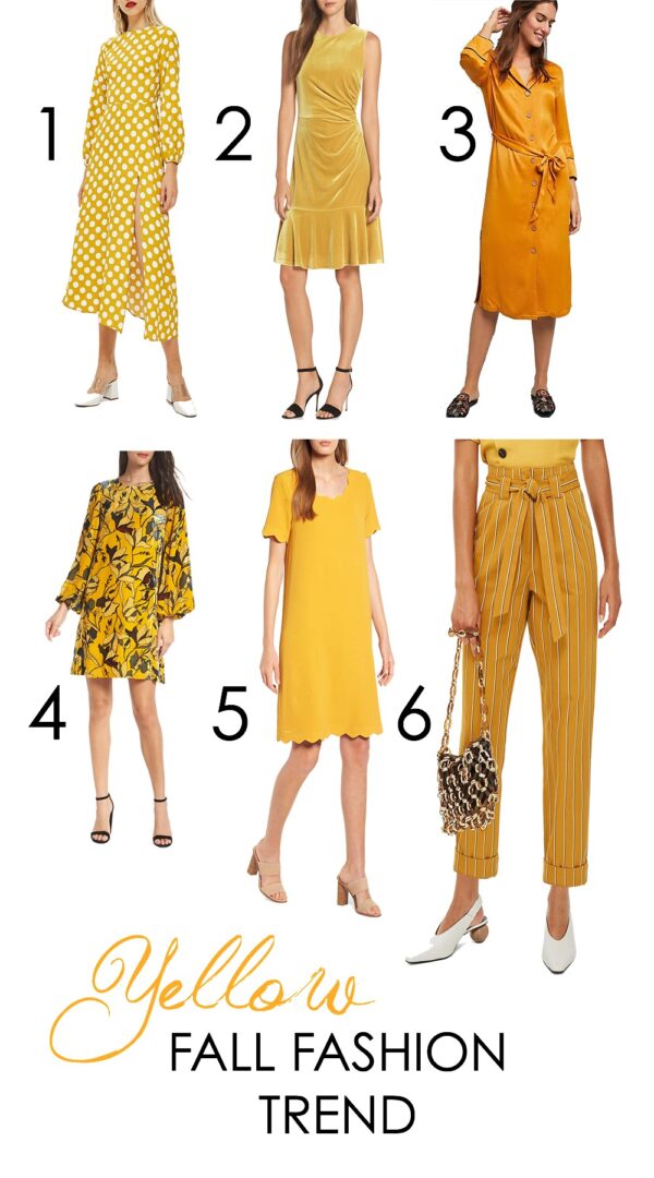 Yellow Fall Fashion Trend Picks for Your Wardrobe I DreaminLace.com #FallFashion #FallTrends #Style
