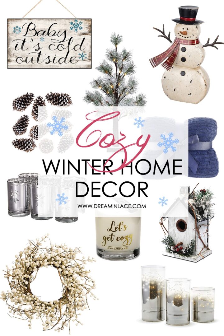 Cozy Winter Home Decor on Amazon to Lift Your Spirits I DreaminLace.com #HomeDecor #WinterDecor #CozyDecor #Cozy