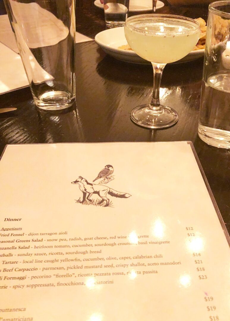 Photo Diary I South Orange New Jersey Fox and the Falcon Restaurant Martini #Travel #travelblogger