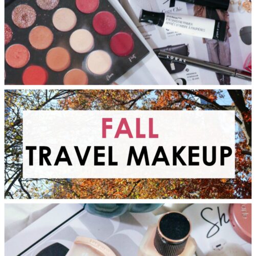 Fall Travel Makeup Bag Essentials I DreaminLace.com
