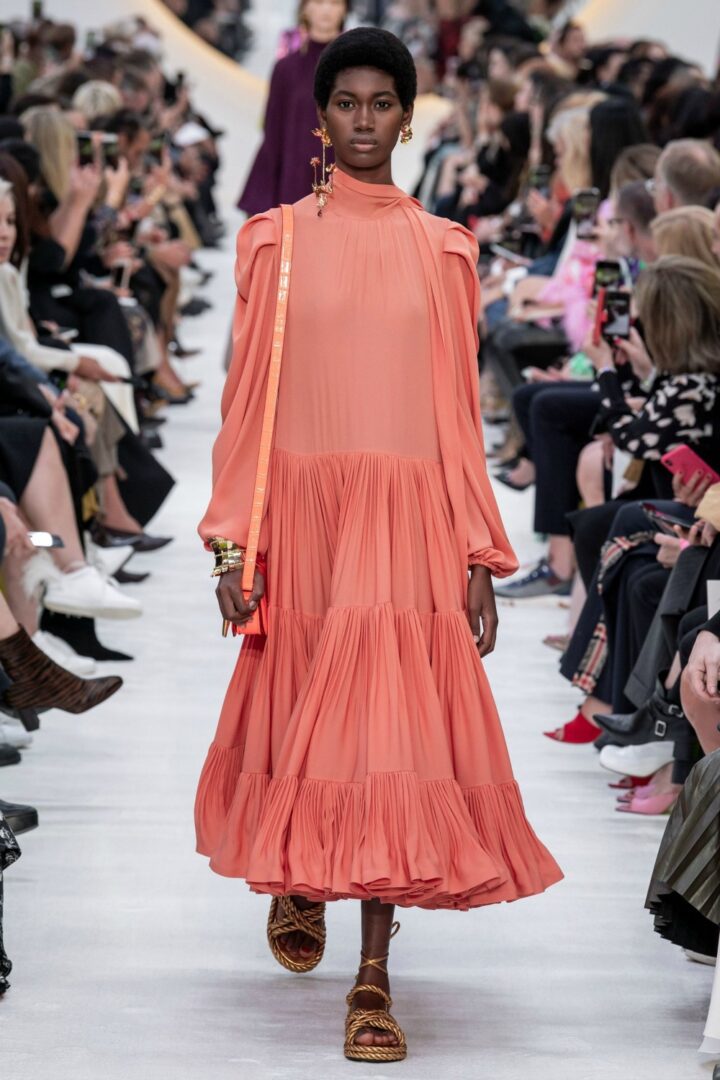 Spring 2020 Trends I Tiered Dress on the Valentino Runway