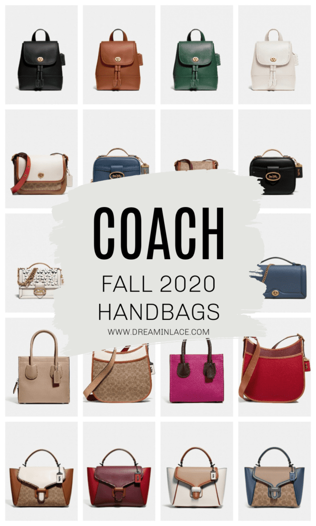 The new COACH Fall 2020 Handbags and Backpacks I DreaminLace.com