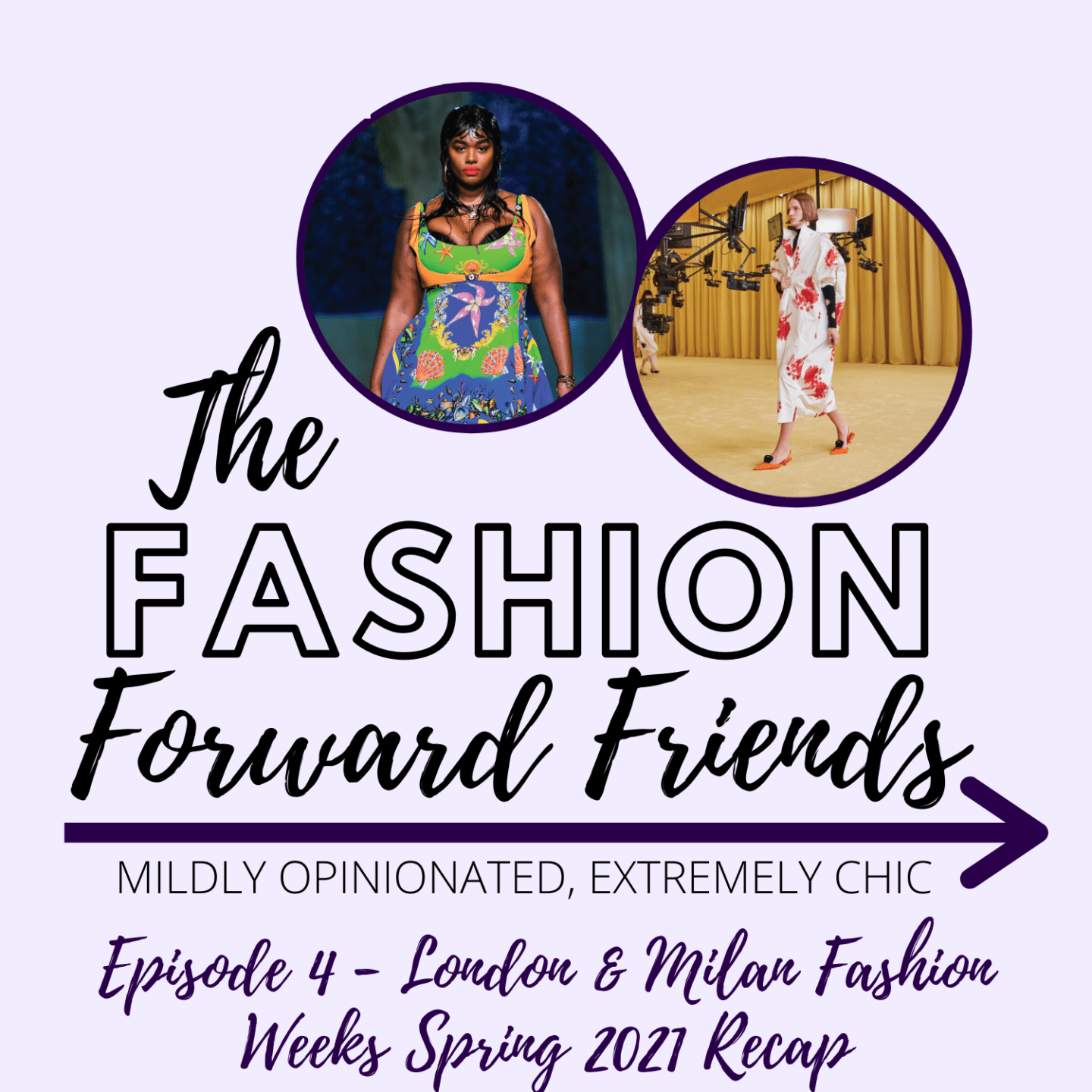LFW + MFW Fall 2020 Recap and debating Raf Simons Prada debut I Fashion Forward Friends podcast #MilanFashionWeek #Prada #FashionWeek #WomensFashion #MilanFashion #londonfashion #londonfashionweek