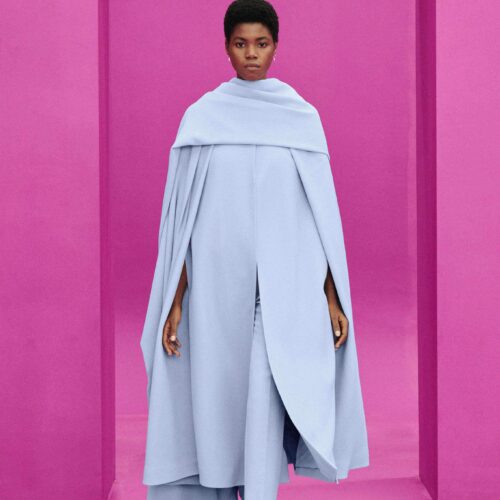 Best LFW Looks I Emilia Wickstead Fall 2021 Collection Cape #fashionblog #fashionable #womensfashion