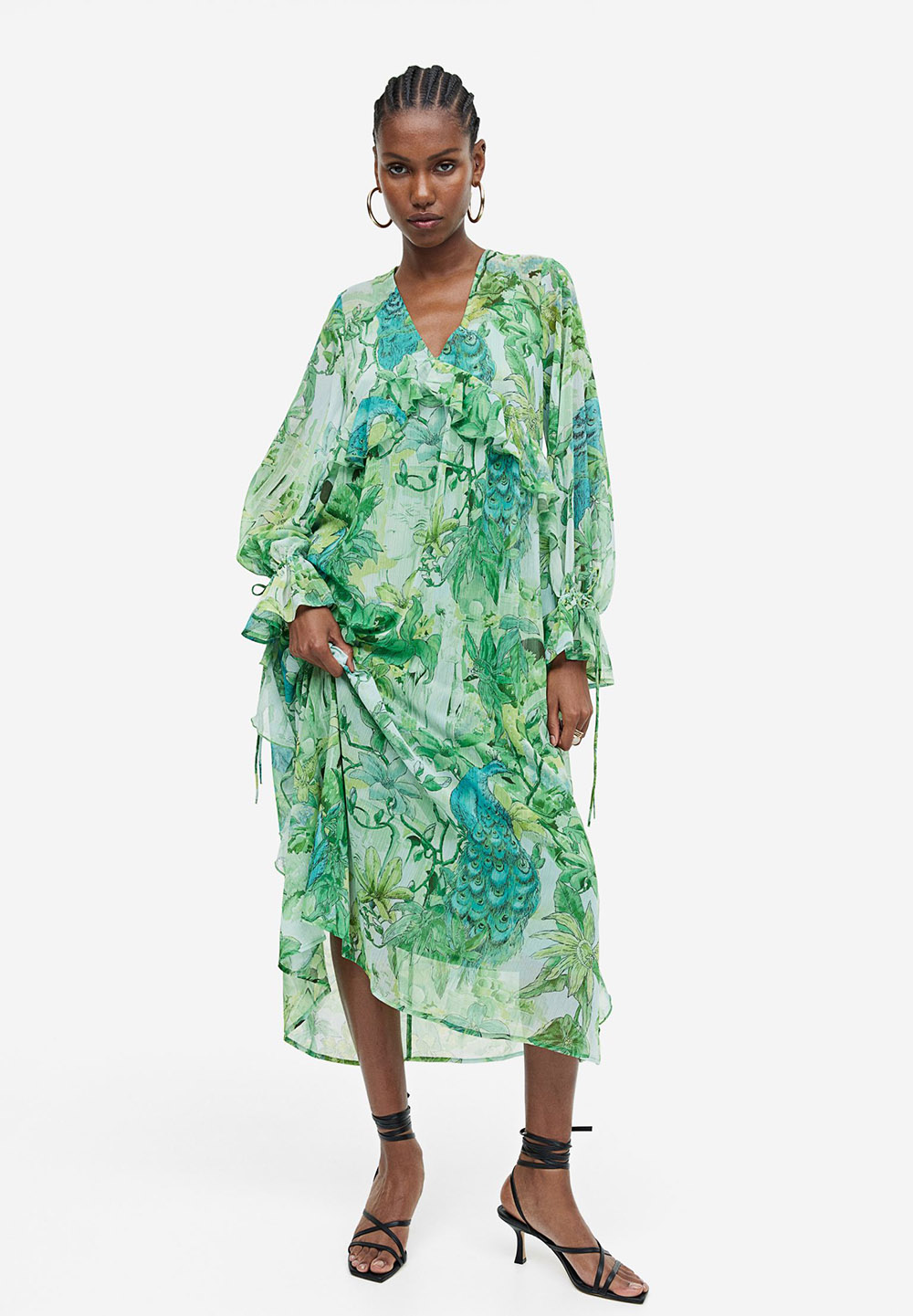 Summer Wedding Guest Outfit Ideas Under $100 I Flounce floral midi dress with 