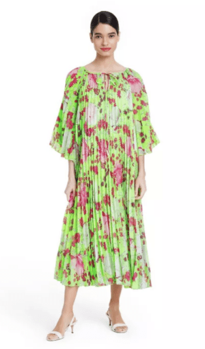 Christopher John Rogers Target CollaborationI Pleated floral midi dress 