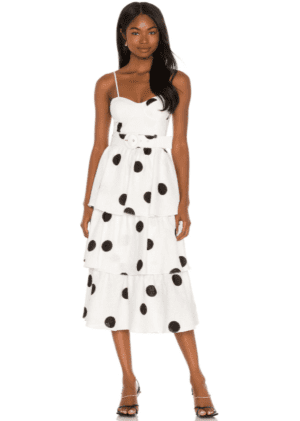 black polka dot dress for wedding