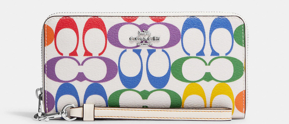 COACH Outlet Pride Collection Rainbow Zip Wallet