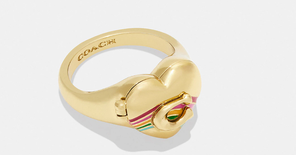 COACH Outlet Pride Collection Heart Ring