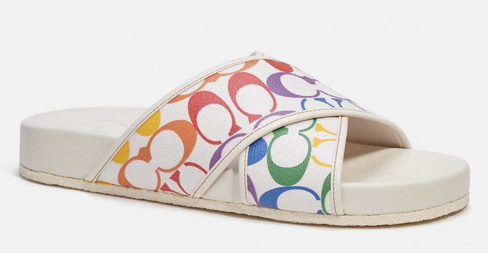 COACH Outlet Rainbow Slide Sandals