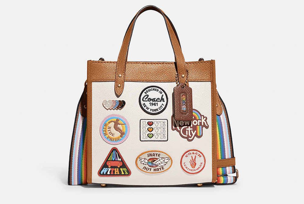 Coach Summer 2022 Pride Collection patchwork tote