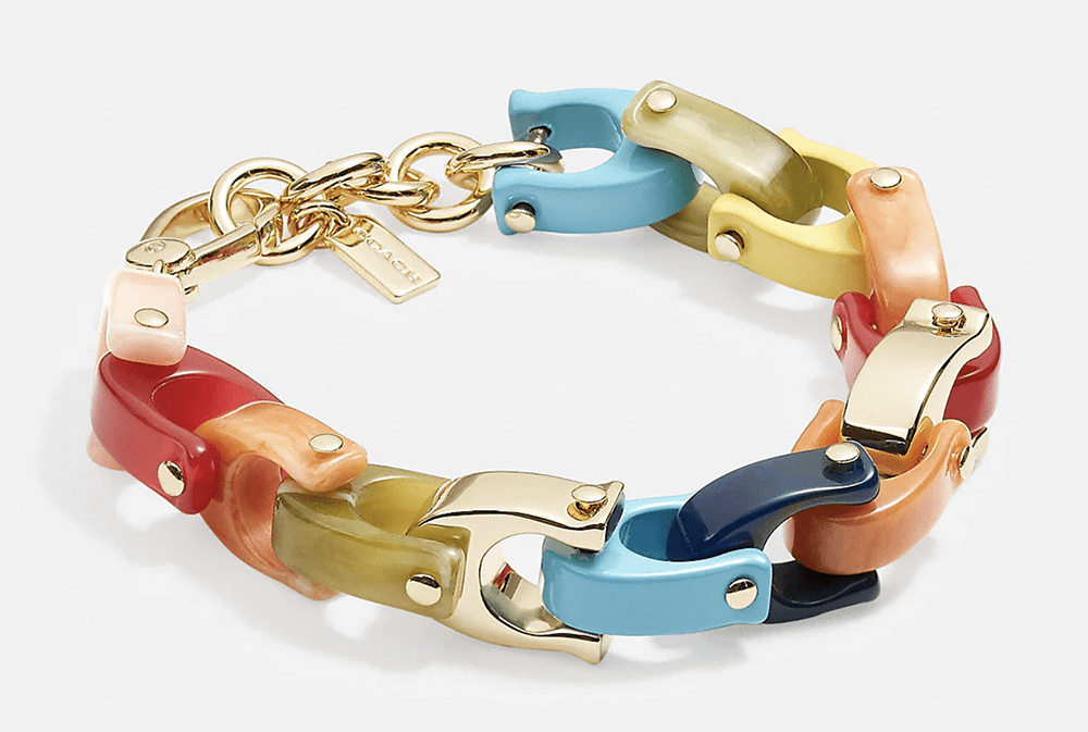 COACH Pride Collection I Rainbow Chainlink Bracelet #fashionstyle #ootdstyle