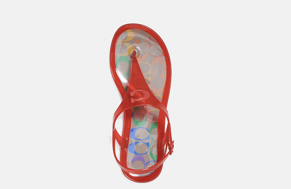 COACH Pride Collection I Rainbow Jelly Sandal