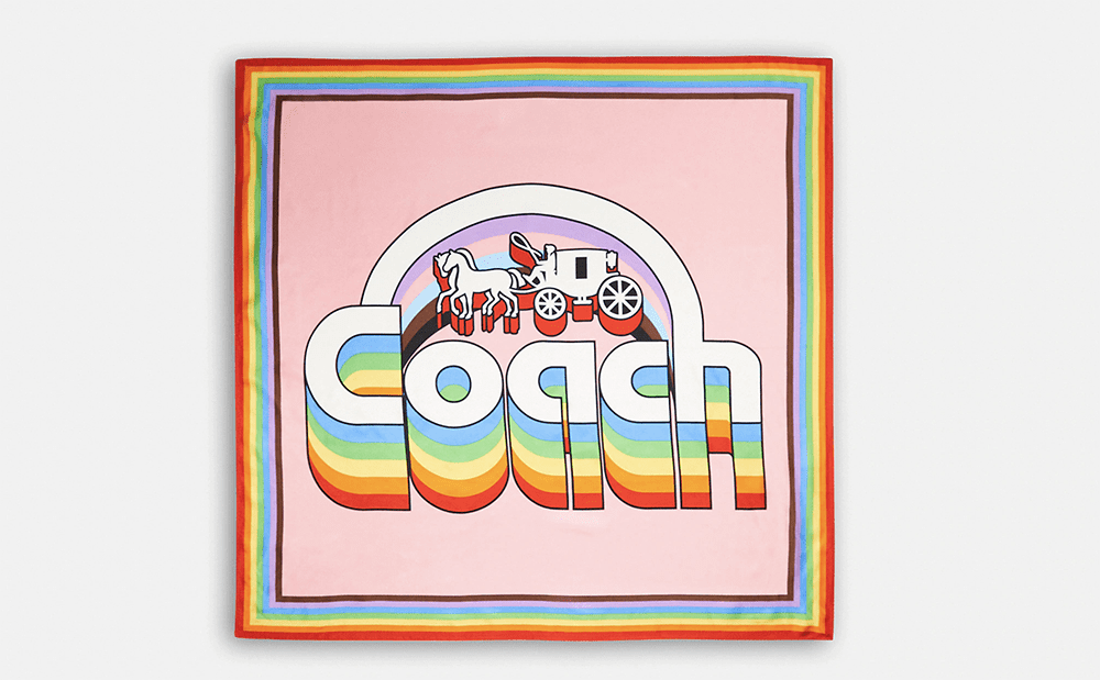 COACH Pride Collection Rainbow Scarf #ootdstyle #fashionstyle