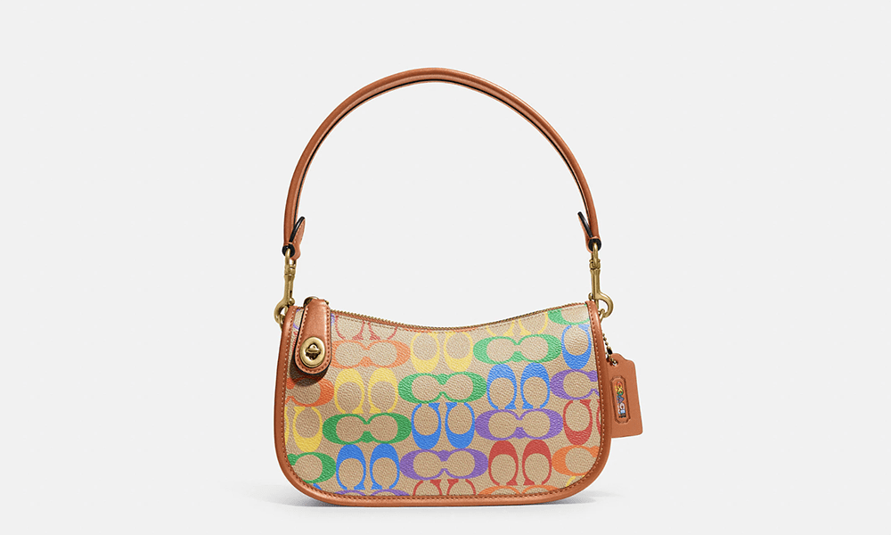 Coach Summer 2022 Pride Collection I Rainbow Swinger Handbag in Signature Canvas #ootdstyle #springoutfit