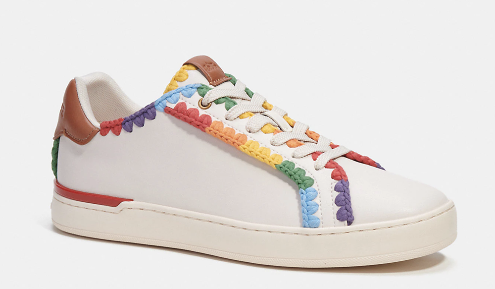 COACH Summer 2023 Pride Collection I Rainbow crochet trim sneaker #fashionstyle #ootdstyle