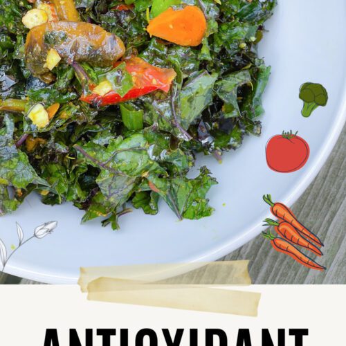 Antioxidant Salad Recipe I DreaminLace.com #plantbased #plantbasedrecipes