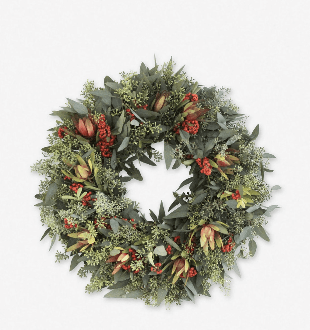Holiday 2021 Wreaths for Festive Home Decor I Lulu and Georgia Handmade Premium Winter Wreath