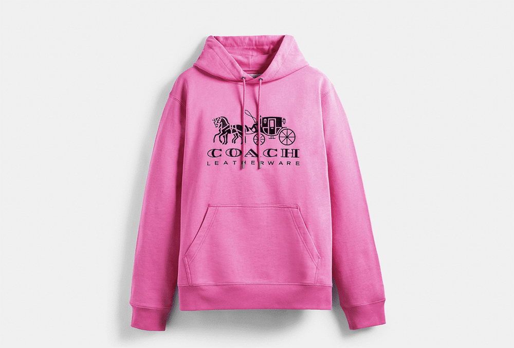COACH Horse and Carriage Collection I Pink Hooded Sweatshirt #fashionstyle #ootdstyle