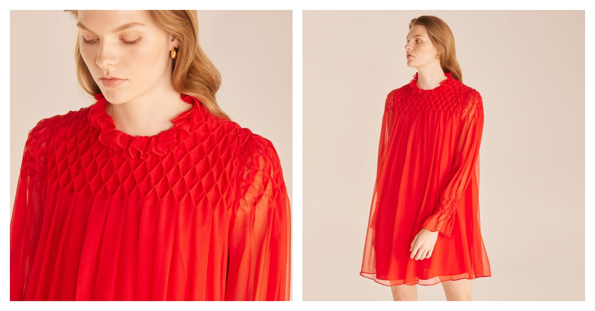 2022 Valentine's Day Outfit Ideas I Rebecca Taylor Floaty Red Shift Dress #ootdstyle #styleinspo #fashionstyle