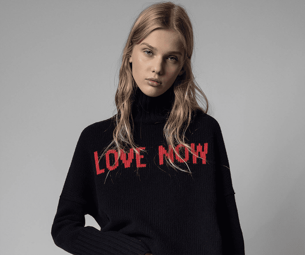 2022 Valentine's Day Outfit Ideas I Zadig and Voltaire Love Sweater #fashionstyle #ootdstyle #ootdinspo