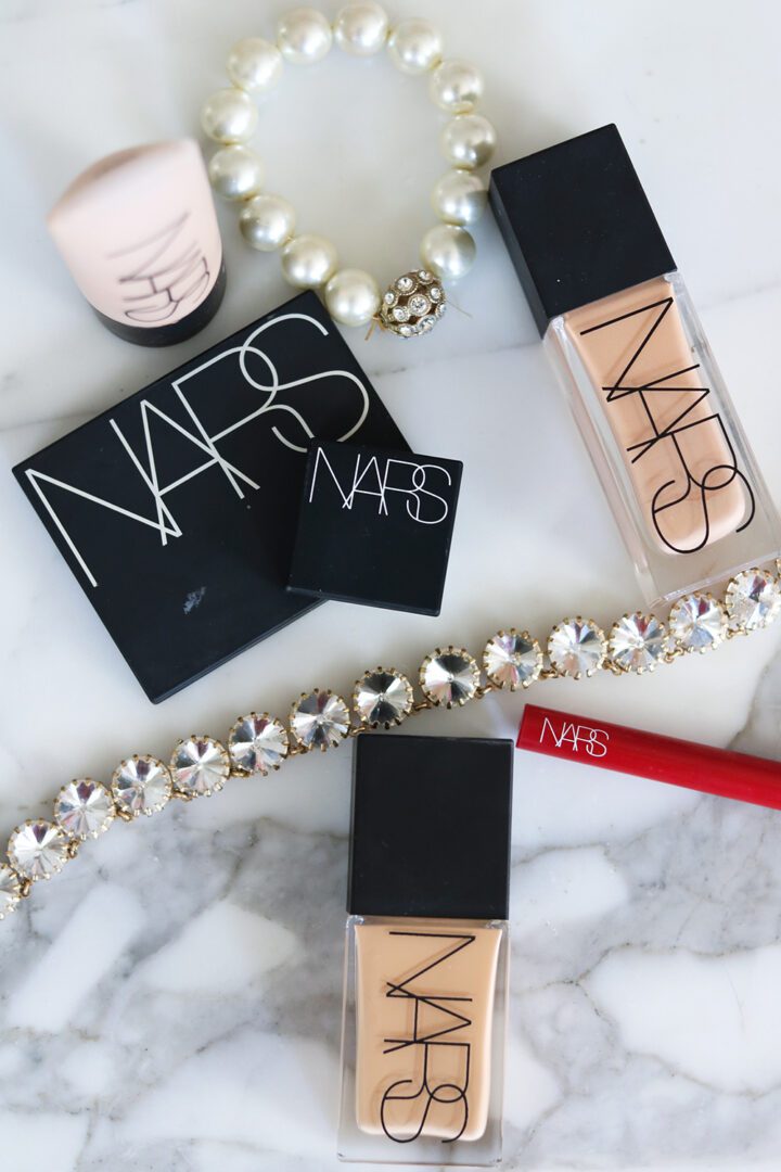 NARS Foundation Flat Lay I DreaminLace.com #makeupaddict #beautyblog