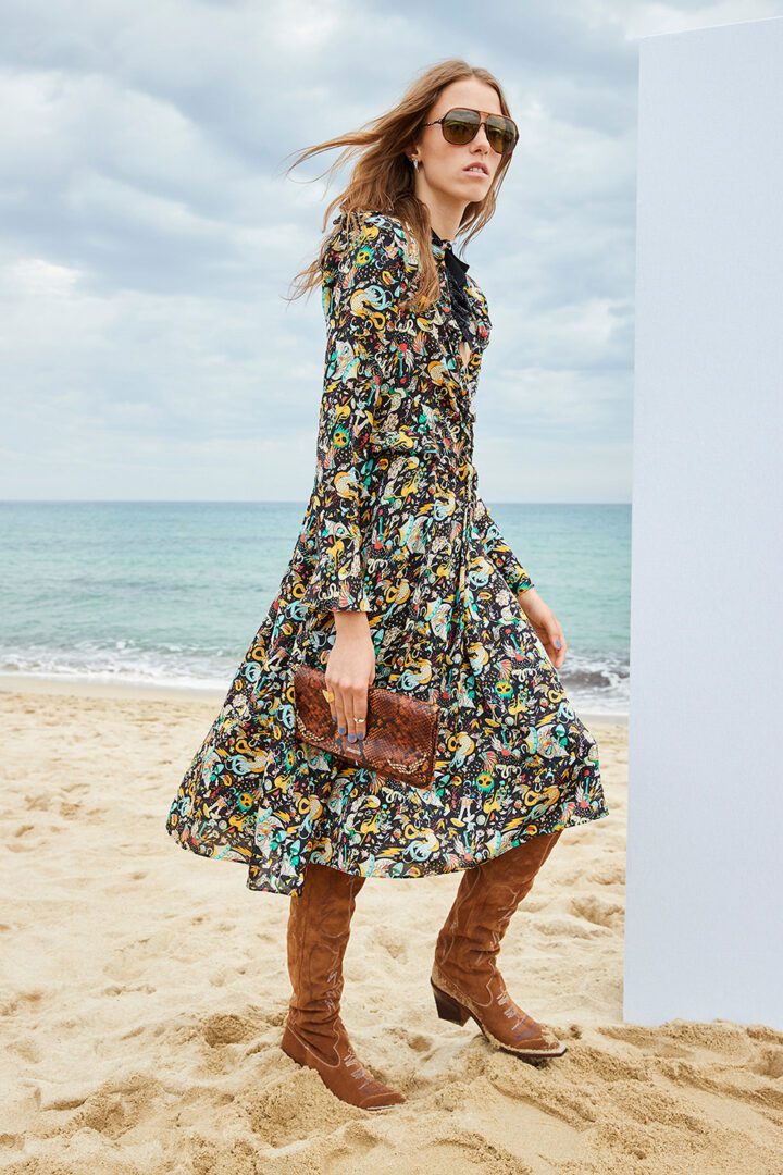 Zadig Voltaire Spring 2022 Collection I Floral Midi Dress #fashionstyle #springoutfit #ootdstyle