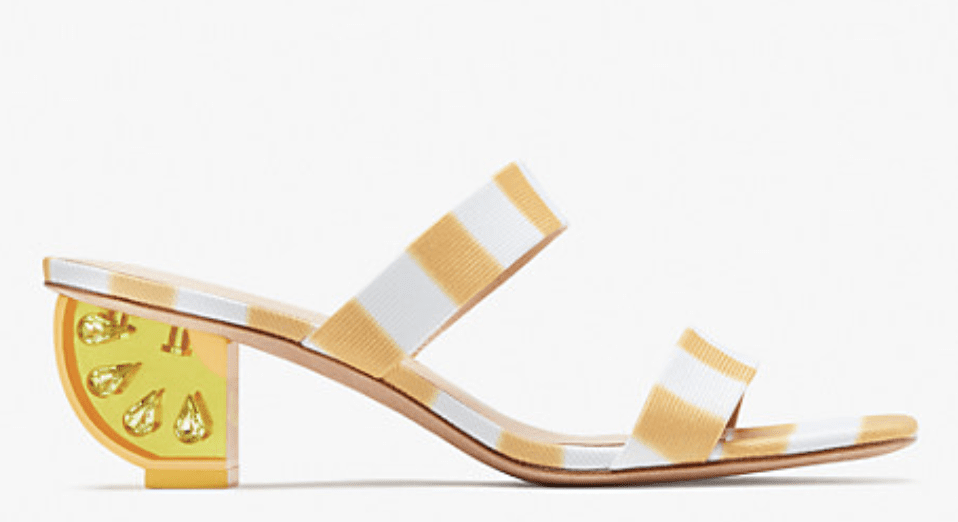Spring 2022 Lemon Trend I Kate Spade Citrus Sandal #fashionstyle #ootdstyle