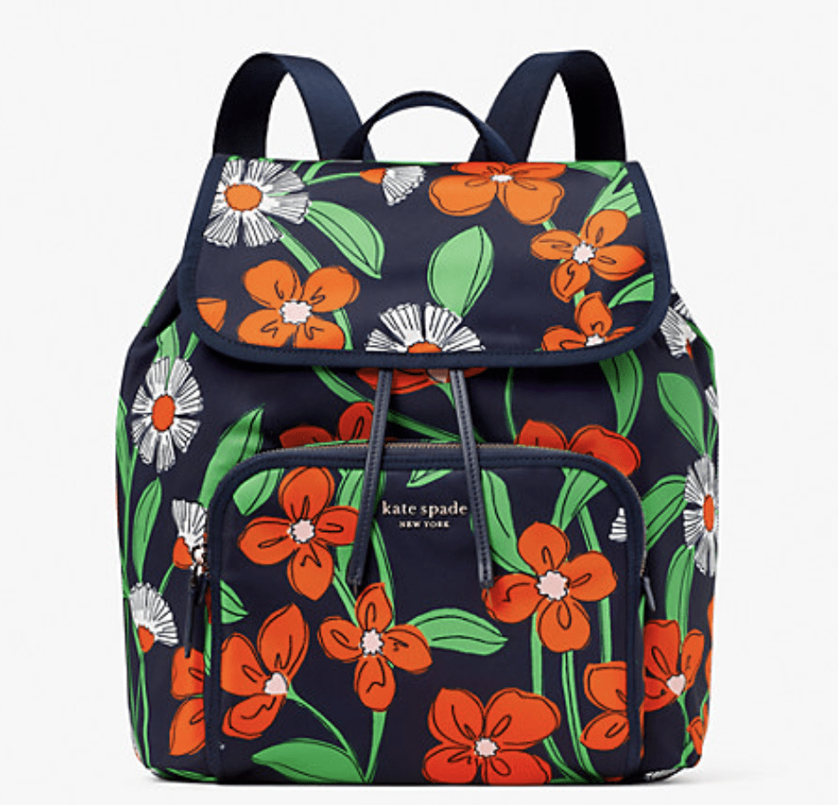 Kate Spade Spring 2022 Collection I Daisy Vines Print Backpack #fashionstyle #springoutfit