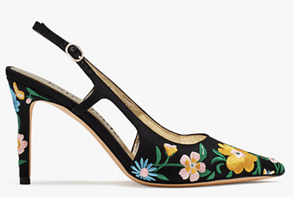 Kate Spade Spring 2022 Collection I Floral Print Heel #fashionstyle #ootdstyle 