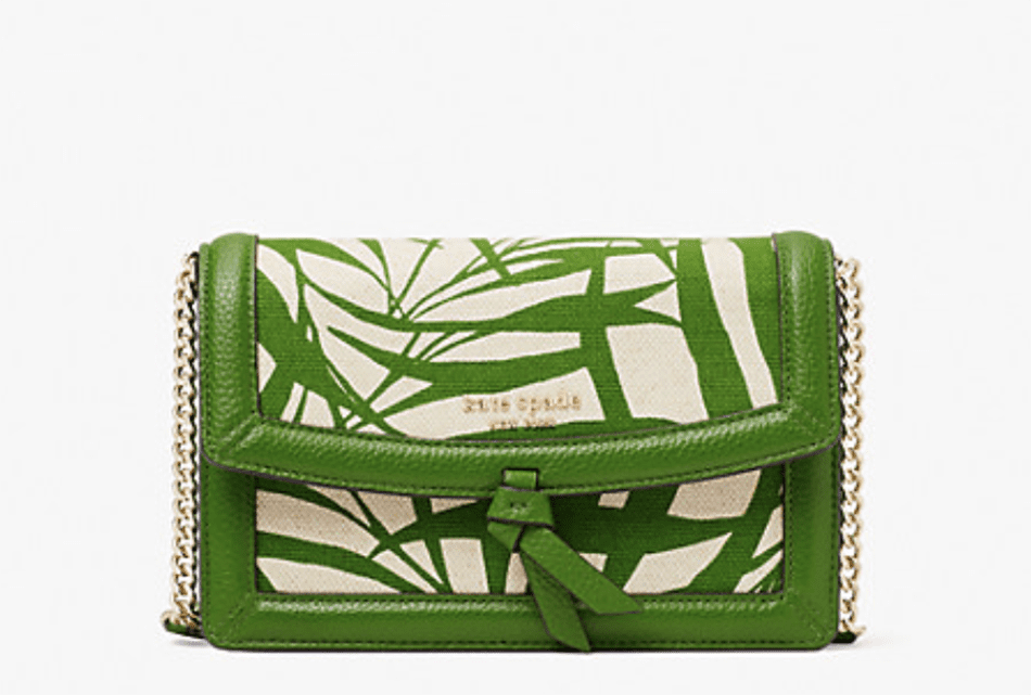 Kate Spade Spring 2022 Collection I Palm Canvas Crossbody Handbag #OOTDSTYLE #fashionstyle #summeroutfit