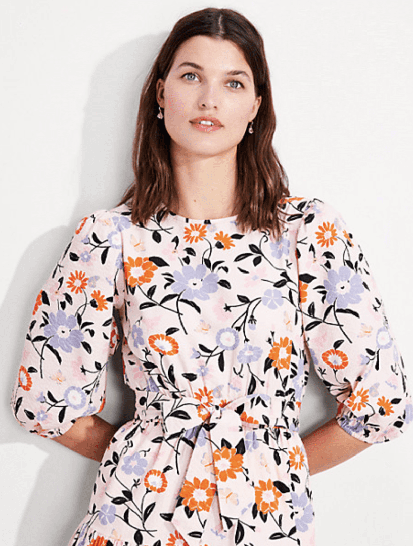 Kate Spade Spring 2022 Collection Floral Midi Dress #ootdstyle #fashionstyle
